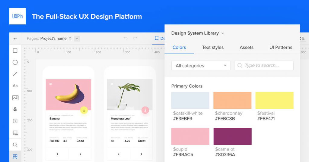 aplicación de prototipado UXPin