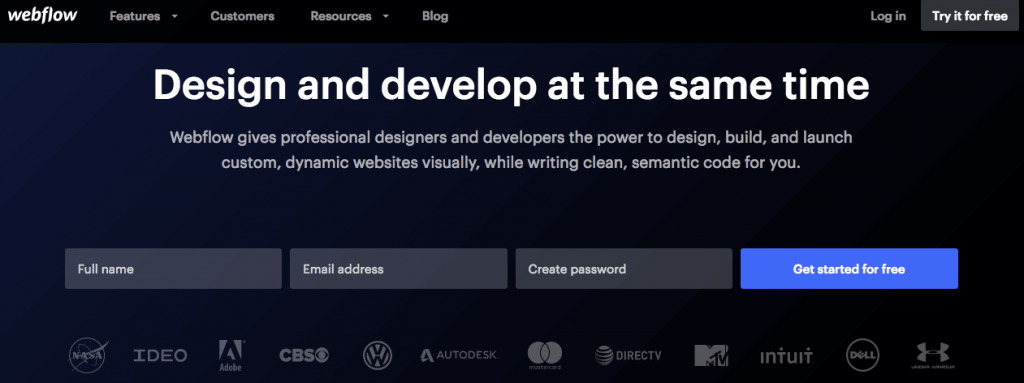 Prototipo Webflow